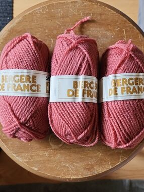 Bergere de France Pink Yarn - 3 Skeins